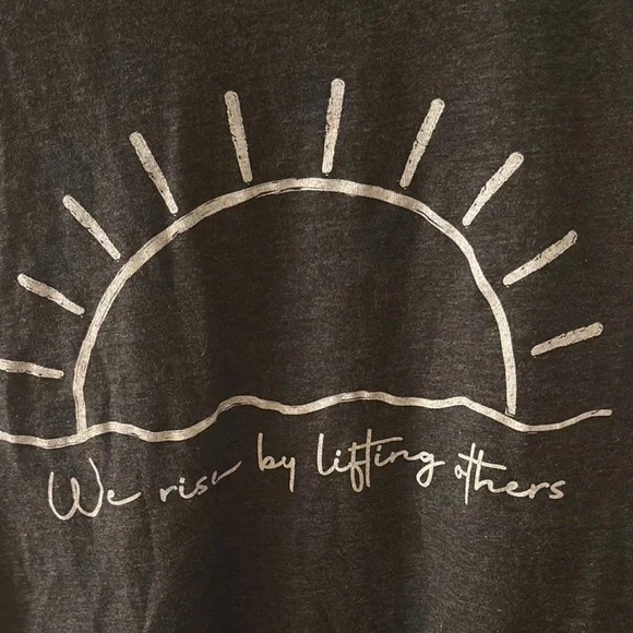 We Rise by Lifting Others Black Tank Top - Picture 2 of 4